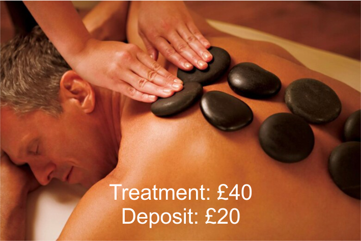 Hot stone massage Back, Neck, Shoulder & legs