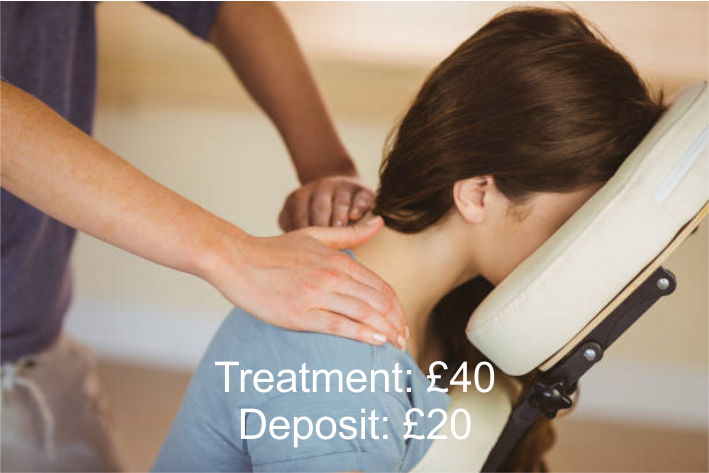 Hot Stone Shiatsu Chair Massage
