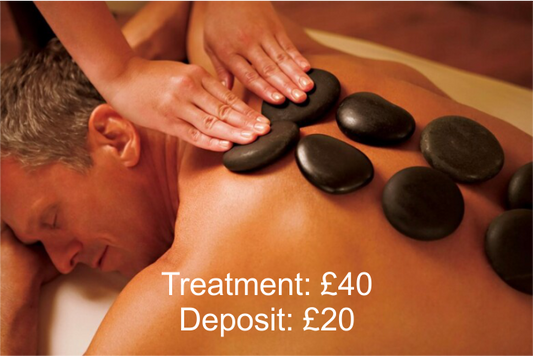 Hot stone massage Back, Neck, Shoulder & legs