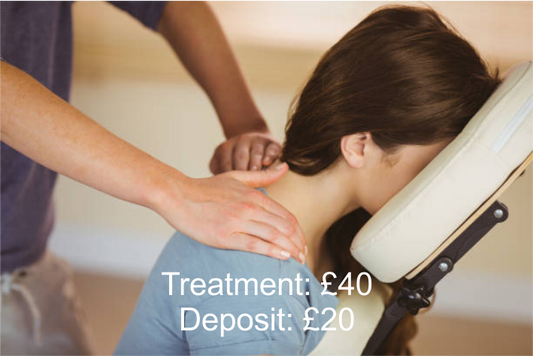 Hot Stone Shiatsu Chair Massage